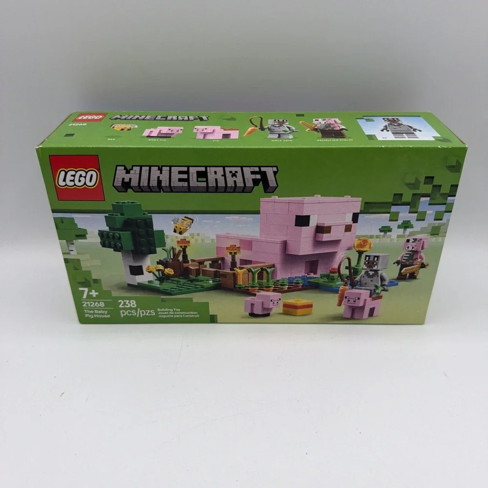 LEGO Minecraft Baby Pig House Playset Minifigures Toy 21268 Ages 7+